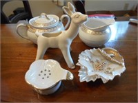 5 Piece White Misc. Porcelain Items