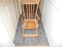 Antique Wood Highchair