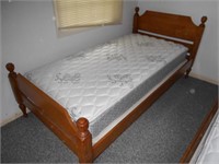 Twin Size Wood Bed Frame Only