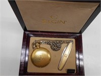 Elgin Pocket Watch and Pocket Knife