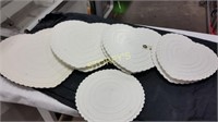 8 Cake Stands - 7 Heart Shaped, 1 Round