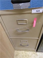 Metal 2 drawer file cabinet