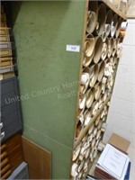 2 pigeon hole cabinets (NO contents)