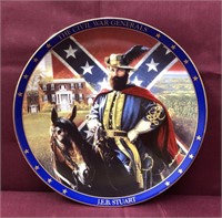 Hamilton J.E.B. Stuart Civil War Generals Plate