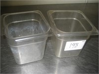 Lot of 2 Plastic Containers