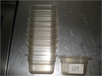 Lot of Ten Plastic Food Containers