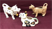 Lot of 3 Cow Creamers Japan England