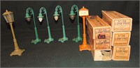 6 Boxed Lionel lampposts