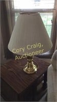 Matching Pair Of Brass Table Lamps