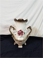 Stylish Italian Capidomonte double handled vase