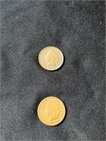 Pair of Indian head cents 1902 and 1906