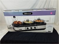 Bella triple slow cooker buffet & serve NIB