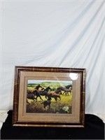 Beautiful wild horses print Approx 23 x 19 inches