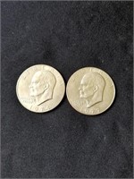 1974 & 1977 Eisenhower dollars