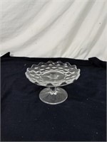 Lovely fostoria compote approx 3 inches tall