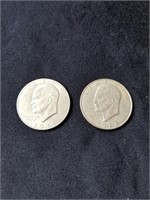 1971 & 1972 Eisenhower dollars