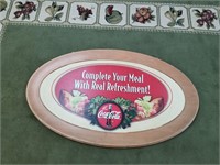 Vintage double sided coca cola sign Complete your