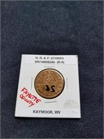 Rare R&P 25 cent script rated R9 Kaymoor WV