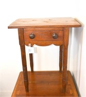 Vintage Side Table W/Drawer 29" T X 25" W X 18"D