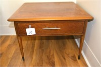 Vintage Side Table W/Drawer 20" T with 28" X 28"