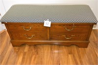 Vintage Wooden Chest - Cedar Lined Says Virginia