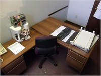 2 Pc O'Sullivan Wooden Computer desk