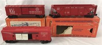 3 Boxed UNRUN Lionel Freight Cars