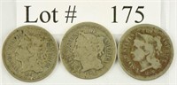 Lot #175 - 1865/66/67 3 Cent Nickels