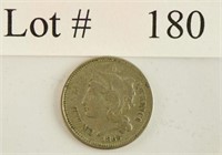 Lot #180 - 1865 3 Cent Nickel