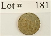 Lot #181 - 1866 3 Cent Nickel