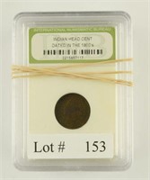 Lot #153 - 7 Intl. Numismatic Bureau Slabbed