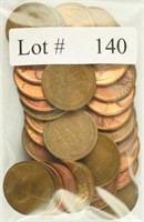 Lot #140 - Bag of 1940's Wheat cents in Better