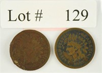 Lot #129 - 1865 & 1866 Indian Head Cents