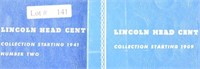 Lot #141 - Two Partial Lincoln Cent Binders: