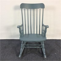 Blue Painted Rocking Chair