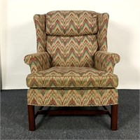 Stanton Cooper Flame Stitch Wing Back Chair