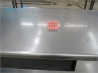 Stainless steel Table with Pot Rack