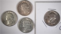 QTR LOT; 1939-D AU, 1934-D AU, 1932 &