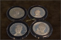 4 Sterling Silver Proofs     Franklin Mint 1967