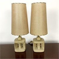 Pr. Vintage Danish Modern Ceramic Lamps