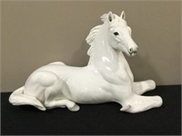 Ethan Allen White Ceramic Horse