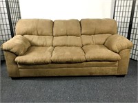 United Furniture Ultra Suede Tan Sofa