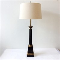 Black & Gold Lamp with Shade