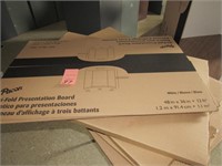 White Trifold Presentation Boards - NEW in Box