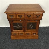 Red Oak Finish Printer Stand/Accent Table