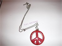 Vintage Peace sign Necklace