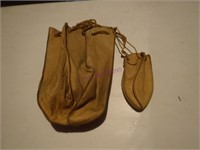 2 Leather Pouches