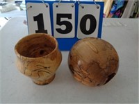 2 SPALTED MAPLE PIECES