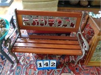 CHILDS SIZE WOOD / IRON PARK BENCH