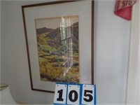 FRAMED NORTH WALES WATER COLOR--SIGNED